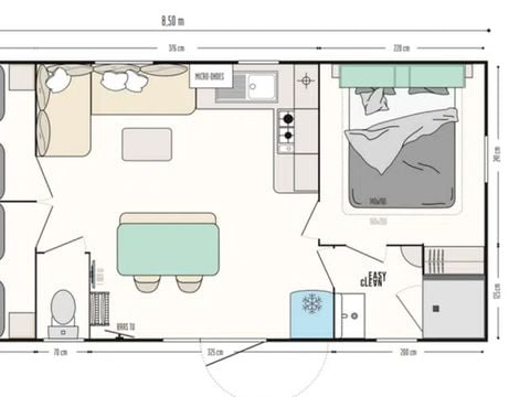 MOBILHOME 6 personnes - LIAMONE