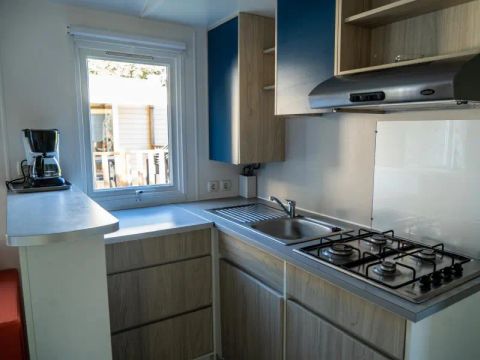 MOBILHOME 4 personnes - Mobil Home Aqua 2ch 4pers Terrasse Semi-Couverte Clim