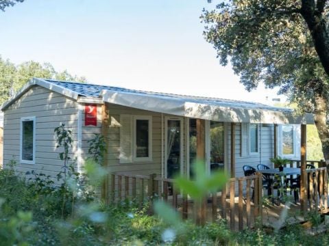 MOBILHOME 5 personnes - Mobil Home Aqua 2ch 5pers Terrasse Semi-Couverte Clim