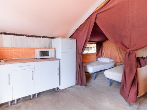 TENTE TOILE ET BOIS 4 personnes - Glamping Lodge 1/4 pers
