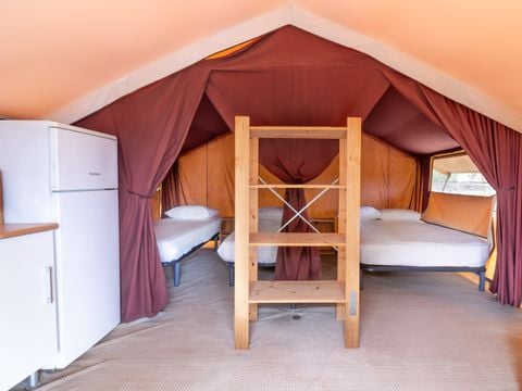 TENTE TOILE ET BOIS 4 personnes - Glamping Lodge 1/4 pers