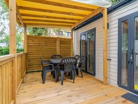 MOBILHOME 6 personnes - Comfort | 3 Ch. | 6 Pers. | Terrasse surélevée | Clim.