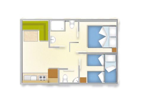 MOBILHOME 5 personnes - SMERALDA