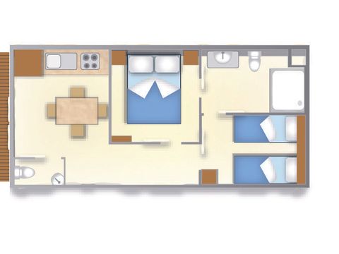 MOBILHOME 4 personnes - BAIA RELAX NEW