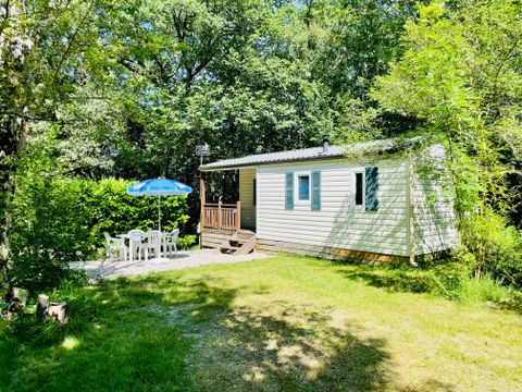 MOBILHOME 4 personnes - Frêne Confort 23m² - 2 chambres + Terrasse couverte 4m² 4 pers. 