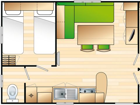 MOBILHOME 5 personnes - Ciela Confort Compact - 2 chambres