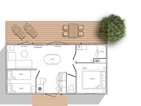 MOBILHOME 5 personnes - NEW - Mobil home Ciela Privilège - 2 chambres - barbecue