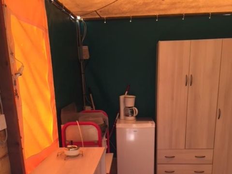 TENTE TOILE ET BOIS 5 personnes - LODGE TOILE BOIS sans sanitaires