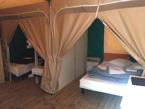 TENTE TOILE ET BOIS 4 personnes - LODGE TOILE BOIS sans sanitaires