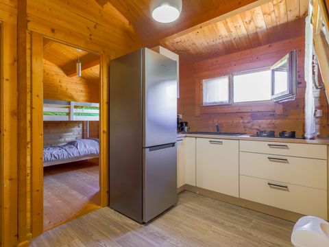 Chalet 4 personnes - Chalet Bois Nature Confort 25m² (2ch - 4 pers) + Clim ( S )