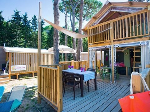 Tente en toile et en bois 4 personnes - Tente Airlodge | 2 Ch. | 4 Pers.