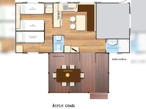 MOBILHOME 4 personnes - SunLodge Aspen Combi
