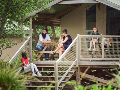 TENTE TOILE ET BOIS 5 personnes - Safari Confort