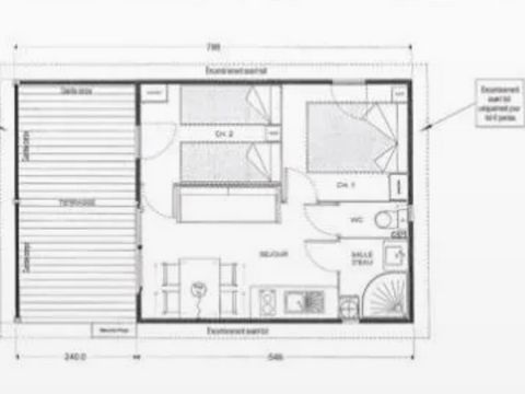 CHALET 4 personnes - Confort PREMIUM 28 m² - 2 chambres (samedi)