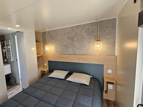 MOBILHOME 4 personnes - ELEGANCE 40m²  (2 chambres - 2 SDB - Climatisation) terrasse semi-couverte 27m² - Nouveauté 2024