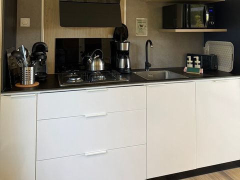 MOBILHOME 4 personnes - ELEGANCE 40m²  (2 chambres - 2 SDB - Climatisation) terrasse semi-couverte 27m² - Nouveauté 2024
