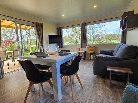 MOBILHOME 4 personnes - SWEET HOME 40m² (2 chambres - 1 SDB - Climatisation) terrasse semi-couverte 27m² Nouveauté 2024