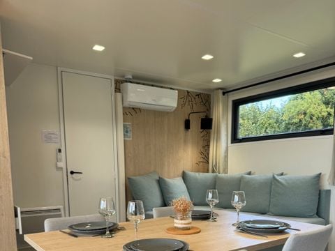 MOBILHOME 6 personnes - ELEGANCE 40m²  (3 chambres - 2 SDB - Climatisation) terrasse 27m² - Nouveauté 2024