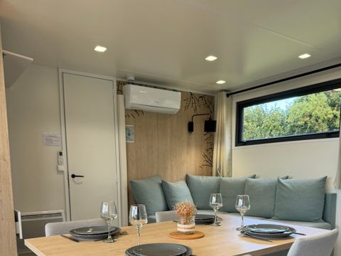 MOBILHOME 6 personnes - ELEGANCE 40m²  (3 chambres - 2 SDB - Climatisation) terrasse 27m² - Nouveauté 2024