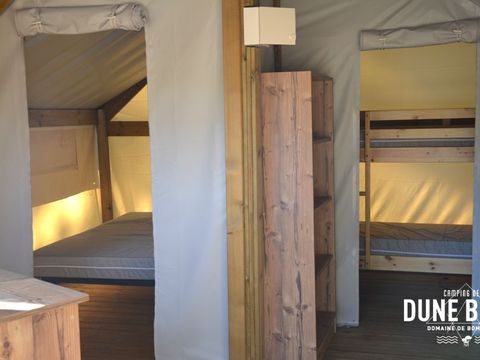 TENTE TOILE ET BOIS 4 personnes - TENTE LODGE - Les Yuccas | 4 pers. 2 ch.