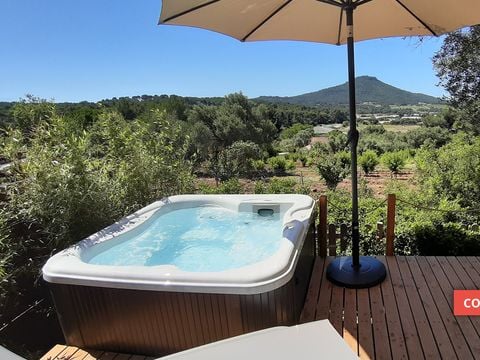 MOBILHOME 2 personnes - Cottage JASMIN + jacuzzi 21m² (1 chambre)