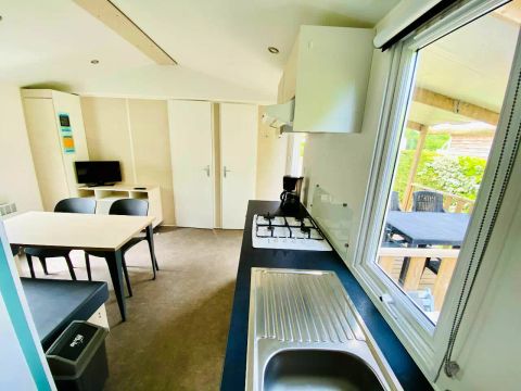 MOBILHOME 5 personnes - Mobil Home Ty Breizh 3 Pièces 5 Personnes + TV