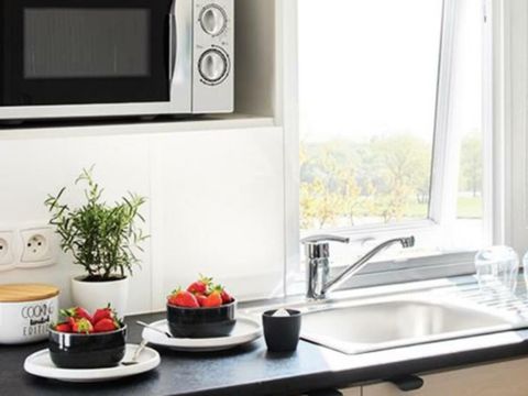 MOBILHOME 5 personnes - Mobil Home Ty Breizh 3 Pièces 5 Personnes + TV