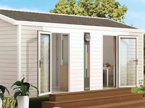 MOBILHOME 3 personnes - Mobil Home Ty Ker Solo 2 Pièces 2/3 Personnes + TV