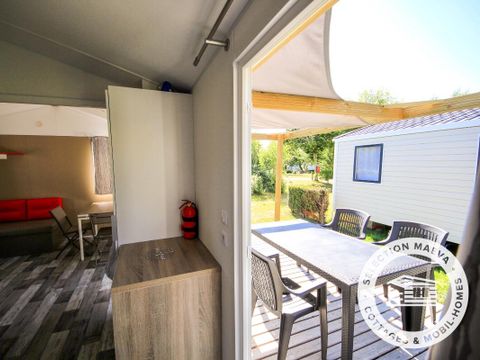 MOBILHOME 3 personnes - Mobil Home Ty Ker Solo 2 Pièces 2/3 Personnes + TV
