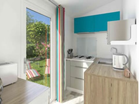 MOBILHOME 3 personnes - Mobil Home Ty Ker Solo 2 Pièces 2/3 Personnes + TV