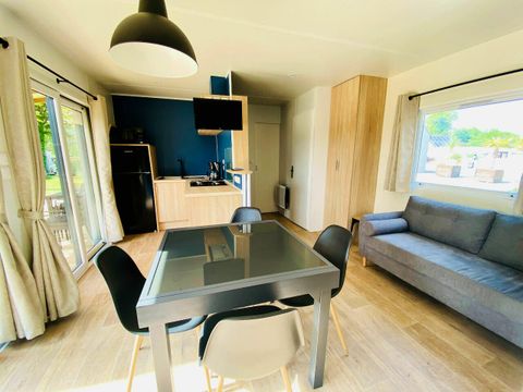 MOBILHOME 6 personnes - Mobil Home Ty Brehat Lac BMH 4 Pièces 6 Personnes Climatisé + TV