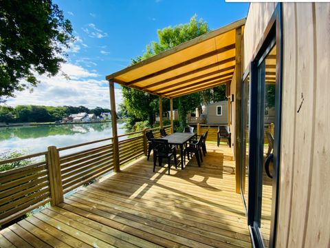 MOBILHOME 6 personnes - Mobil Home Ty Brehat Lac BMH 4 Pièces 6 Personnes Climatisé + TV