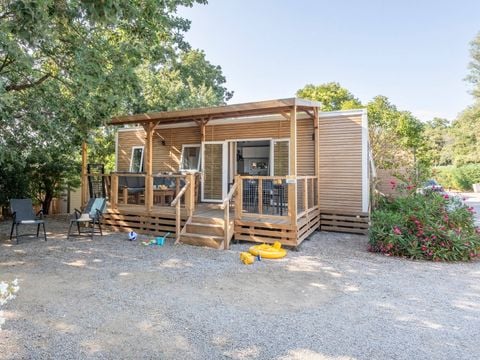 MOBILHOME 6 personnes - Mobil-home | Premium | 3 Ch. | 6 Pers. | Terrasse couverte | 1 SDB | Clim. | TV