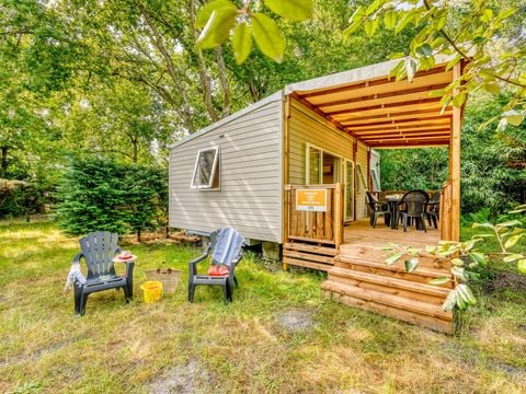 MOBILHOME 6 personnes - Mobil-home | Premium | 3 Ch. | 6 Pers. | Terrasse couverte | 1 SDB | Clim. | TV