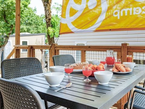 MOBILHOME 4 personnes - Mobil-home | Comfort | 2 Ch. | 4 Pers. | Terrasse couverte | 1 SDB | Clim.