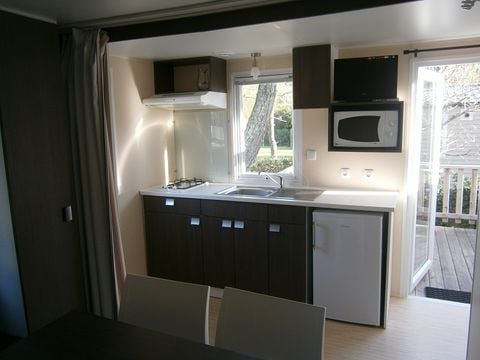 MOBILHOME 2 personnes - 20m² - 1 chambre - terrasse - TV -
