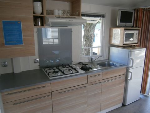 MOBILHOME 5 personnes - 2 chambres - terrasse semi-couverte - TV