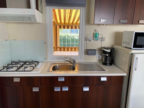 MOBILHOME 6 personnes - 3 chambres - terrasse couverte - TV -