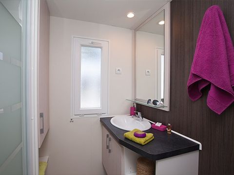 MOBILHOME 6 personnes - Comfort | 3 Ch. | 6 Pers. | Terrasse surélevée | Clim. | TV