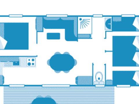 MOBILHOME 6 personnes - Cottage Enez 6p 3ch ***