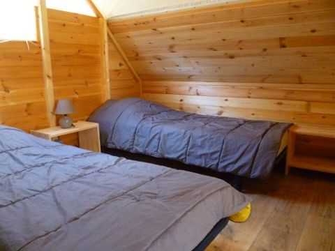 TENTE TOILE ET BOIS 6 personnes - TRAPPEUR WOODY Sans sanitaires