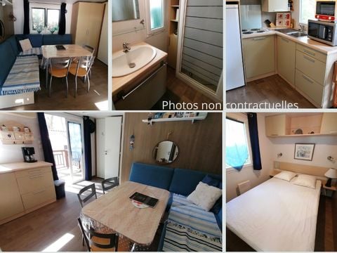 MOBILHOME 4 personnes - Océane CONFORT -2 chambres 27m²- *Clim, terrasse, TV*