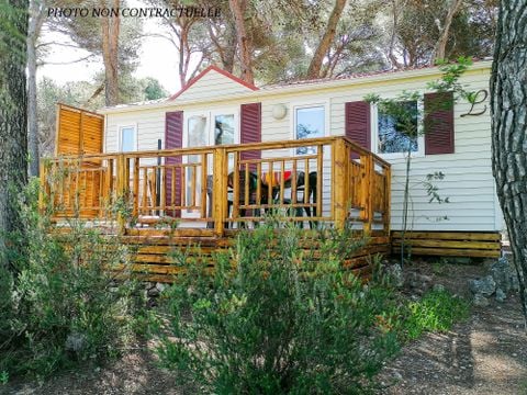 MOBILHOME 4 personnes - Océane CONFORT -2 chambres 27m²- *Clim, terrasse, TV*