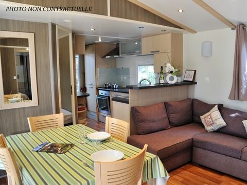 MOBILHOME 6 personnes - Baltimore PREMIUM -2 chambres 40m²- *Clim, terrasse, TV*