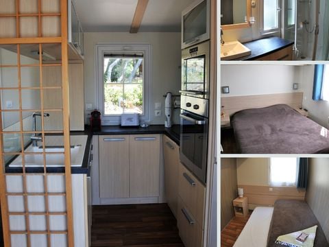 MOBILHOME 6 personnes - Charleston PREMIUM -2 chambres 40m²- *Clim, terrasse, TV*