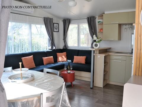 Mobilhome 4 personnes - Maldives CONFORT -2 chambres 32m²- *Clim, terrasse, TV*