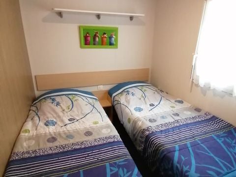Mobilhome 6 personnes - Florès 3 CONFORT -3 chambres 35m²- *Clim, terrasse, TV*