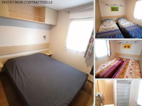 Mobilhome 6 personnes - Florès 3 CONFORT -3 chambres 35m²- *Clim, terrasse, TV*