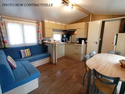 Mobilhome 6 personnes - Florès 3 CONFORT -3 chambres 35m²- *Clim, terrasse, TV*