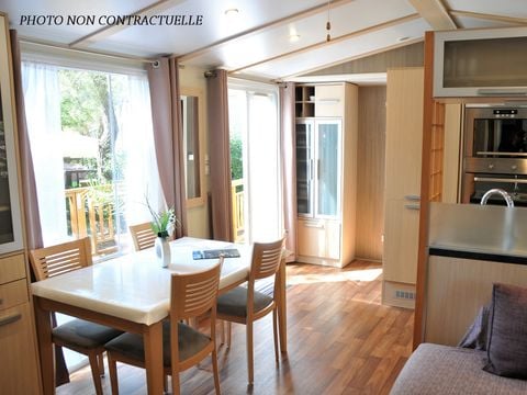 Mobilhome 6 personnes - Blueberry 3 PREMIUM -2 chambres 40m²- *Clim, terrasse, TV*